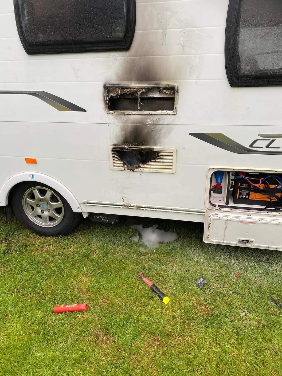 Caravan Saved after Gas Explosion behind Fridge! Fire Safety Stick