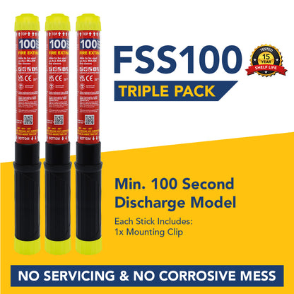FSS100 - 100 Second Fire Safety Stick