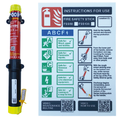 FSS50 PRO kits  - FSS50 fitted with Tamper-tag, 2x clips, installation and inspection stickers, wall sign options