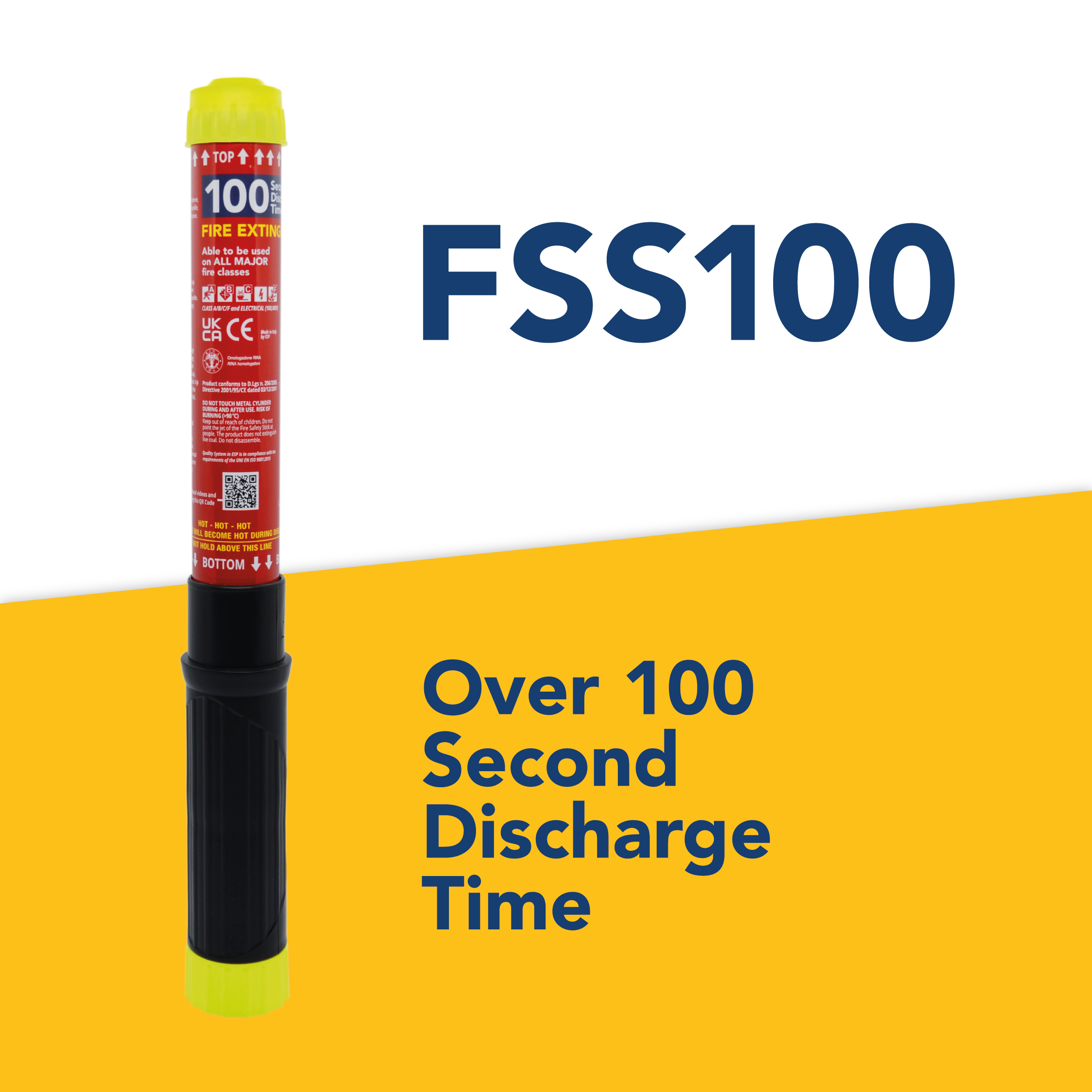 MoD ONLY FSS100 - (Domestic use only) 100 Second Fire Safety Stick